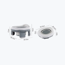 3-in-1-Toilettensitz für Babys, zusammenklappbar, Reisetoilette mit Taschen, tragbarer Toilettensitz für Babys, Toilettentraining, für unterwegs 3