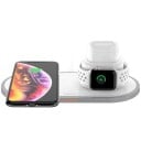 3-in-1 Wireless Charging Station for Phone, Apple Watch, and AirPods Headphones Total Output 10 W USB-C Connector ABS and PC Plastic 3