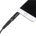 3 m Guitar Cable with Noise Reduction Audio Connecting Cable for Electric Guitar, Bass Guitar and Keyboards 6.35 mm and 3.5 mm Connectors 6