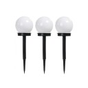 3 pcs Lumière LED Solaire Éclairage de Jardin d'Extérieur Ampoule Blanche Lumières Solaires Étanches Décoration pour Pelouse, Chemin, Cour, Terrasse 1