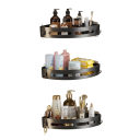 3 pcs prateleiras de canto para casa de banho 30,5x22x4,5 cm Prateleiras adesivas Sem perfuração Suporte para chuveiro Capacidade 15 kg Organizador de casa de banho 3