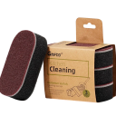 3 pcs sponge 11.8x7.2x3 cm Double-sided sponge for dishes and burnt-on food Strong foam Removes oil stains and rust Kitchen cleaning 1