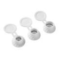 3 pièces de bouchons en plastique pour shampoings et bouteilles de différentes tailles S M L bouchon universel pour produits cosmétiques et d'hygiène 1