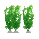 3 pièces plante aquatique artificielle 26 cm Décoration non toxique pour aquarium Ornement sûr pour poissons Herbe en plastique sous-marine Ensemble aquatique 1
