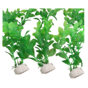 3 pièces plante aquatique artificielle 26 cm Décoration non toxique pour aquarium Ornement sûr pour poissons Herbe en plastique sous-marine Ensemble 2
