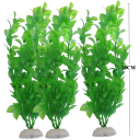 3 pièces plante aquatique artificielle 26 cm Décoration non toxique pour aquarium Ornement sûr pour poissons Herbe en plastique sous-marine Ensemble 3