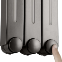 3 pz dispenser da parete per sapone e gel doccia 420 ml Dispenser autoadesivo per detersivo 15x8x28cm Pompa per bagno senza perforazione 4