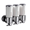 3 pz dispenser da parete per sapone e shampoo 500ml Pompa da bagno per liquidi Design impermeabile Viti e chiavi incluse 6