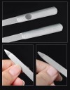 3 pz Lima per unghie in acciaio inossidabile Set di tre dimensioni Lima in metallo professionale per manicure e pedicure 2