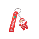 3 pz Portachiavi di Natale Babbo Natale Pupazzo di Neve Elfo Renna Biscotto Motivi Casuali Portachiavi come piccolo regalo di Natale 5