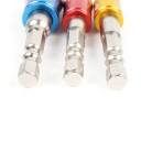3 stk. HEX-boreadaptere 1/4, 3/8, 1/2 3