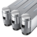 3 stuks wandgemonteerde zeep- en douchegeldispenser 420 ml Wasmiddeldispenser 15x8x28cm Badkamerdispenser met schroeven en pluggen 7