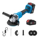 3-traps accu schuurmachine 21V 34,2 x 20 x 10,3 cm Metaal + ABS Met batterij en accessoires Multifunctionele schuurmachine voor schuren polijsten snijden 2