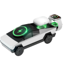 3 v 1 magnetická rýchla bezdrôtová nabíjačka pre Apple Watch, iPhone, slúchadlá, 15W Typ C, simultánne nabíjanie pre Apple, Samsung a Android 3