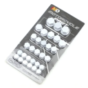 30 buc capace colorate pentru piulițe de motocicletă 1,4/1,2/1/0,8 cm capace decorative pentru protecție șuruburi accesorii de tuning pentru modificarea roților 3