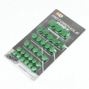 30 buc capace colorate pentru piulițe de motocicletă 1,4/1,2/1/0,8 cm capace decorative pentru protecție șuruburi accesorii de tuning pentru modificarea roților 7