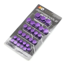 30 buc capace colorate pentru piulițe de motocicletă 1,4/1,2/1/0,8 cm capace decorative pentru protecție șuruburi accesorii de tuning pentru modificarea roților 8