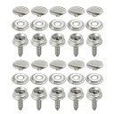 30 bucăți de închideri patent din oțel inoxidabil cu șuruburi de 15 mm set pentru cort, barcă, copertină, mașină, acesorii marine rezistente 1
