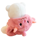 30 cm Plush Bear in Pink Cow Outfit Soft Plush Toy Made of Plush and PP Cotton Cute Toy and Decoration for Children 4