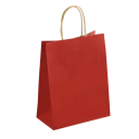30 ks Kraftové dárkové tašky 15 x 21 cm s rukojetí Farebné papírové tašky na darčeky balenie tovaru ekologické pevné tašky z papiera pre opakované použitie 1