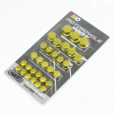 30 pièces de caches de boulons colorés pour moto 1,4/1,2/1/0,8 cm Protection des vis Bouchons décoratifs Personnalisation des roues 9