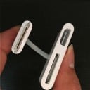30-pin to HDMI Adapter for Apple Devices with 30-pin Connector HDMI Socket and Additional 30-pin Socket Short Cable White Finish 2