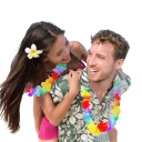 30 Stück Hawaii-Party Blumen-Girlanden Künstliche Blumen um den Hals Sommer Strandhochzeit Geburtstage Tropische Dekoration Mehrfarbiges Set 3