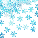 300 pcs Flocons de neige de Noël 2 cm Confettis décoration pour arbre Gâteaux décorations Décoration hivernale de Noël Décorations de fête 3