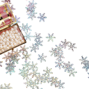 300 pz Fiocchi di neve di carta Confetti invernali natalizi per matrimoni compleanni feste Decorazione festiva Decorazione per stanze Vari colori dei fiocchi 3