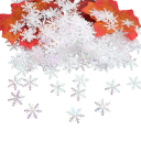 300 st Papper snöflingor Vinter julkonfetti för bröllop födelsedagar festlig dekoration Rumsdekoration Olika färger på flingor 2