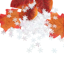 300 stuks Papieren sneeuwvlokken Winterse kerstconfetti voor bruiloften verjaardagen feesten Feestdecoratie Kamerdecoratie Verschillende kleuren vlokken 4