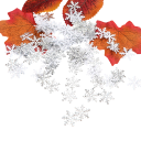 300 unidades Copos de Nieve de Papel Confeti Navideño de Invierno para Bodas Cumpleaños Fiestas Decoración Festiva Decoración de Habitaciones Varios Colores de Copos 7