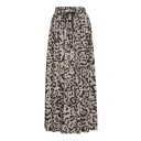 Dam lång maxikjol med leopardmönster Volangskärning som når ner till anklarna Elastisk midja med justerbar snörning Polyester 2