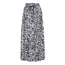 Dam lång maxikjol med leopardmönster Volangskärning som når ner till anklarna Elastisk midja med justerbar snörning Polyester 4