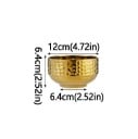 338 ml Kiiltävä ruokakulho 12 × 6,4 × 6,4 cm ruostumatonta terästä tarjoilukulho lisukkeiden, kastikkeiden ja pienten annosten tarjoamiseen 5
