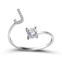 Anello da donna con lettera dell'alfabeto D2398 10