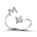 Anello da donna con lettera dell'alfabeto D2398 13