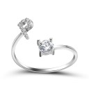 Anello da donna con lettera dell'alfabeto D2398 16