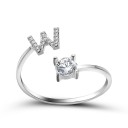 Anello da donna con lettera dell'alfabeto D2398 23