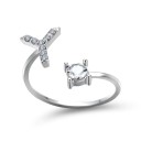 Anello da donna con lettera dell'alfabeto D2398 25