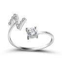 Anello da donna con lettera dell'alfabeto D2398 26