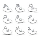 Anello da donna con lettera dell'alfabeto D2398 27