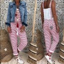 Randig jumpsuit för kvinnor 4