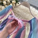 Randig jumpsuit för kvinnor B868 9