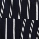 Randig jumpsuit för kvinnor med rosett 11