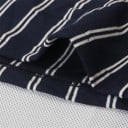 Randig jumpsuit för kvinnor med rosett 13