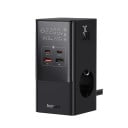 35W επιτραπέζιος σταθμός φόρτισης 7 σε 1 με προστασία από υπερτάσεις 1200 J και ψηφιακή οθόνη 3x AC 2x USB-C 2x USB-A Baseus 1