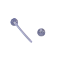 36 bucăți Set de bază de piercinguri transparente din acril Bijuterii invizibile pentru nas, urechi, buze, sprâncene forme diferite 2