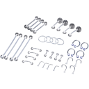 36 bucăți Set extins de piercinguri transparente Acril Mix forme Nevidibile bijuterii pentru nas urechi buze sprâncene 1