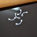 36 pcs Extended Set of Transparent Acrylic Piercings Mix of Shapes Invisible Jewellery for Nose Ears Lips Eyebrows 3